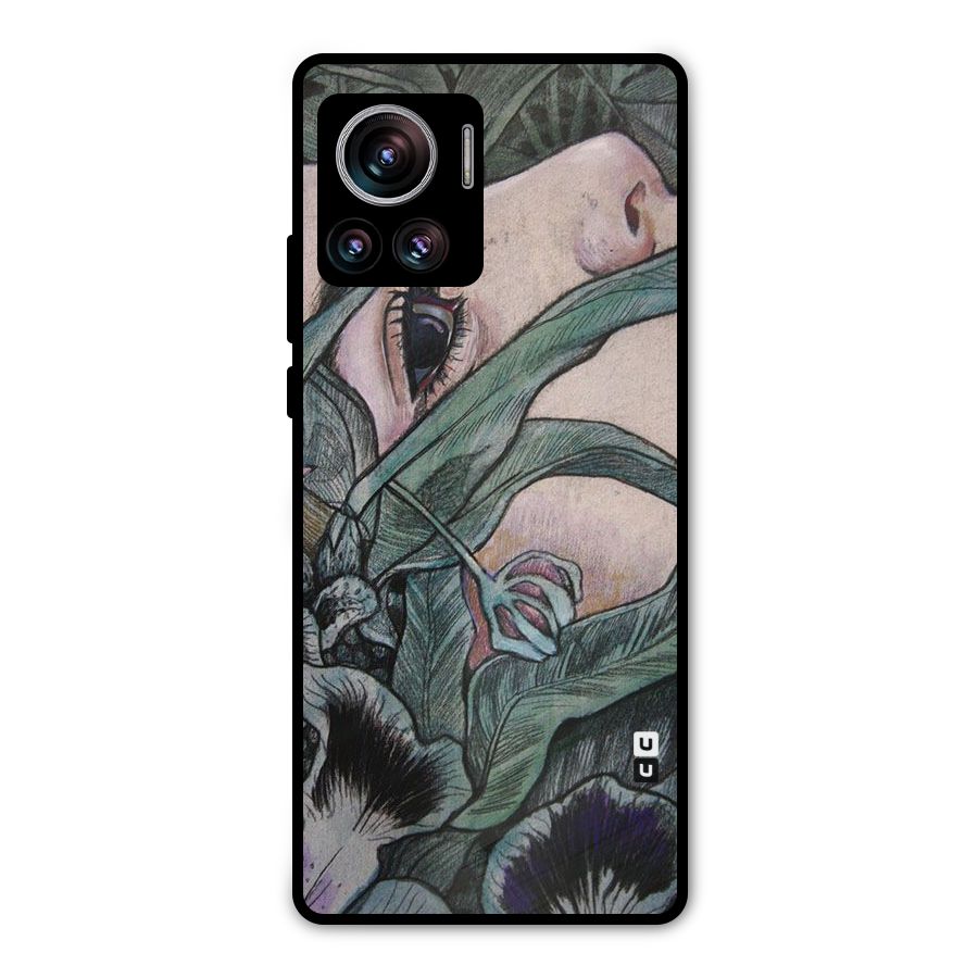 Girl Grass Art Metal Back Case for Motorola Edge 30 Ultra
