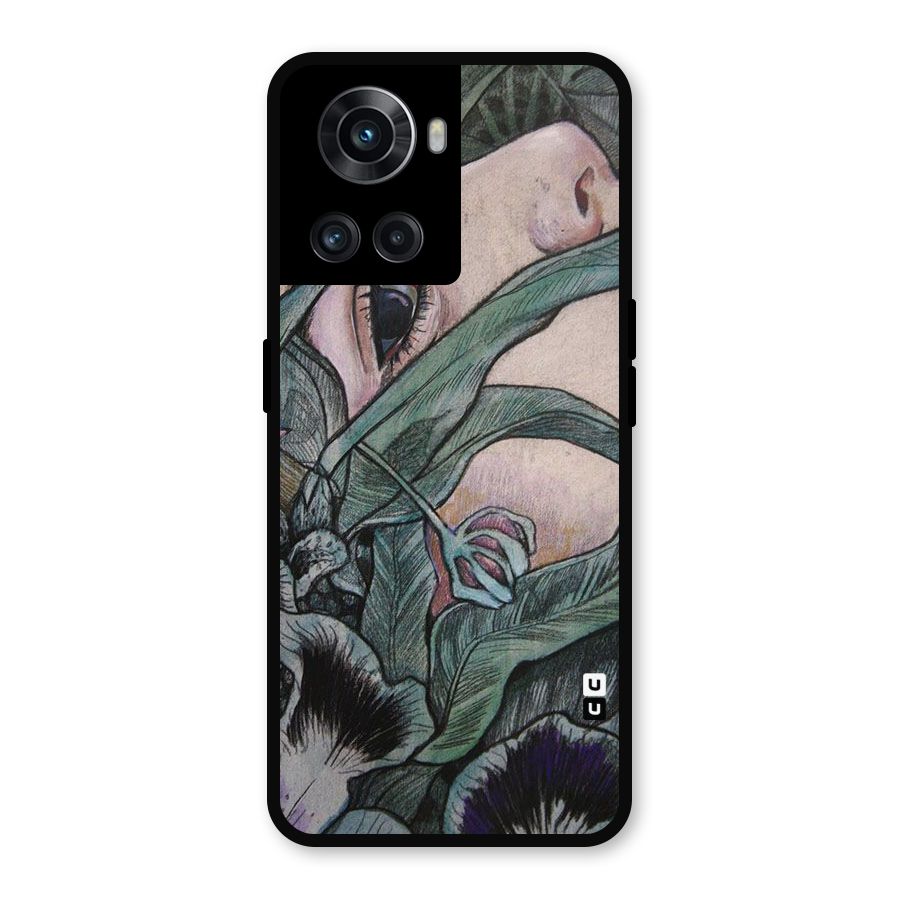 Girl Grass Art Metal Back Case for OnePlus 10R
