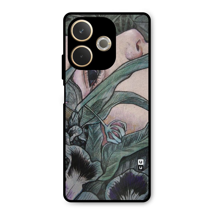 Girl Grass Art Metal Back Case for Oppo A5 Pro
