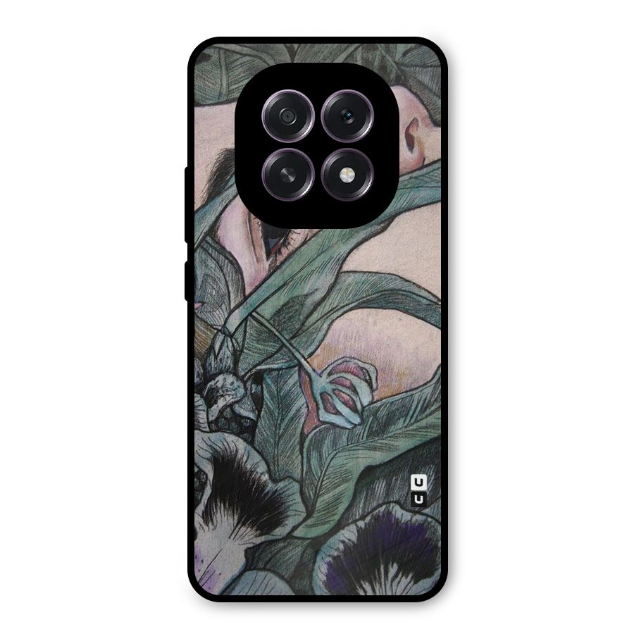 Girl Grass Art Metal Back Case for Oppo F29