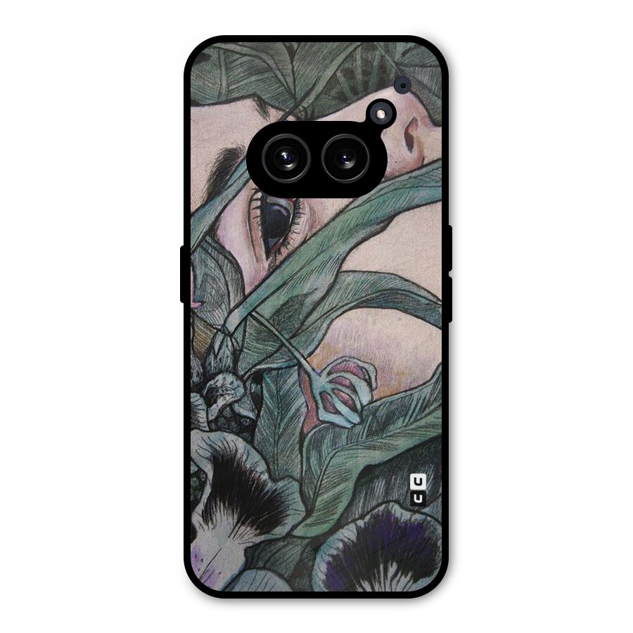 Girl Grass Art Metal Back Case for Nothing Phone 2a