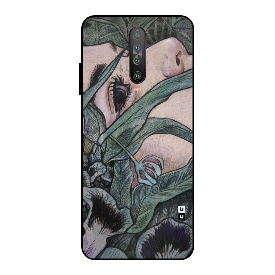 Girl Grass Art Metal Back Case for Poco X2
