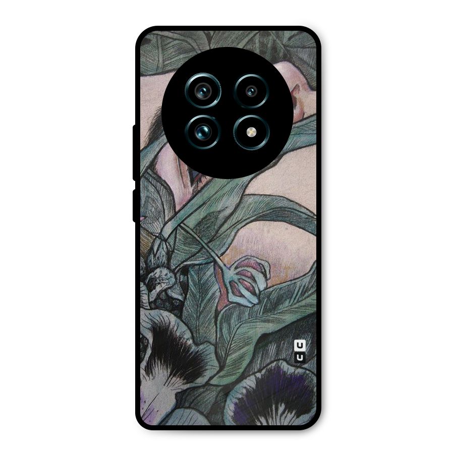 Girl Grass Art Metal Back Case for Realme 13 Pro Plus