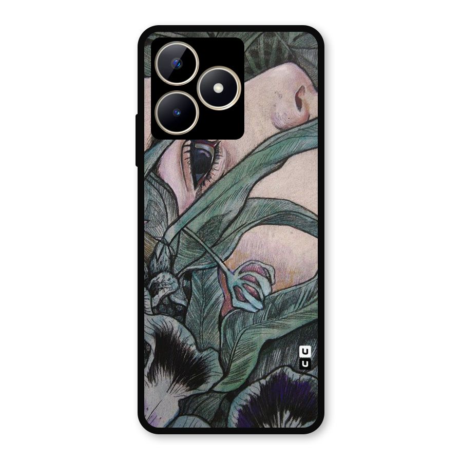 Girl Grass Art Metal Back Case for Realme C53