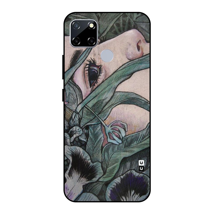Girl Grass Art Metal Back Case for Realme Narzo 20