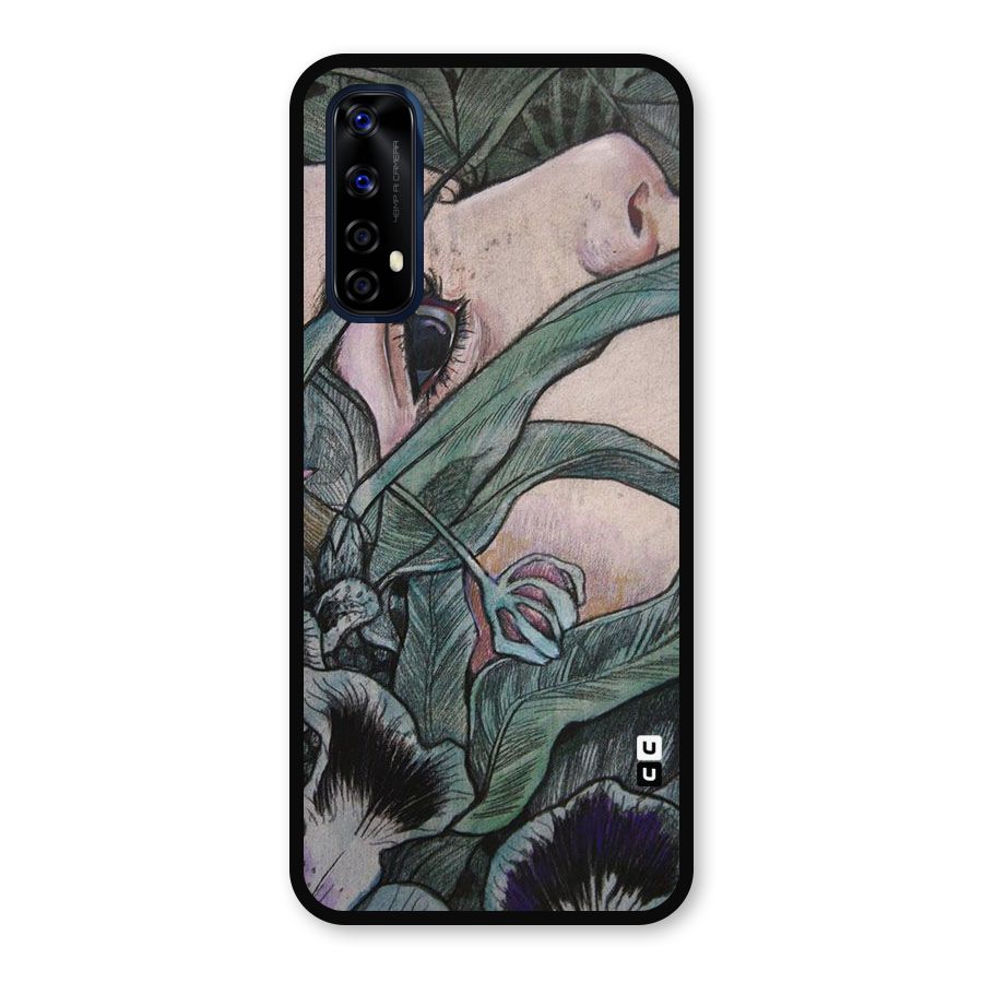 Girl Grass Art Metal Back Case for Realme Narzo 20 Pro