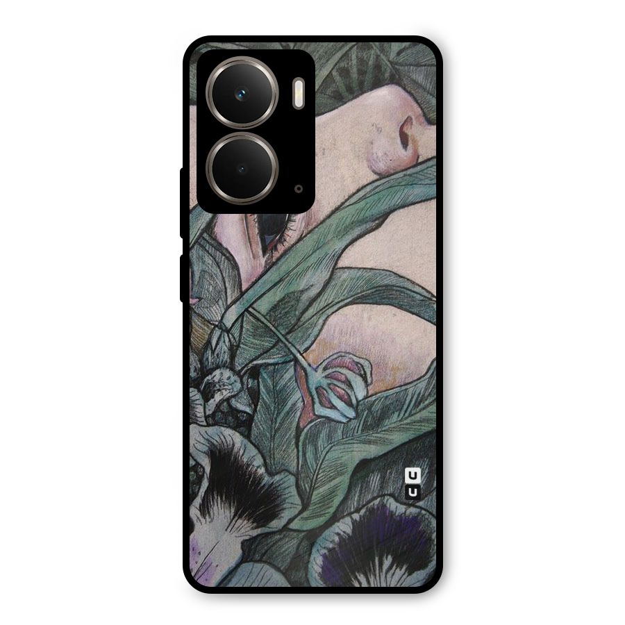 Girl Grass Art Metal Back Case for Realme P3