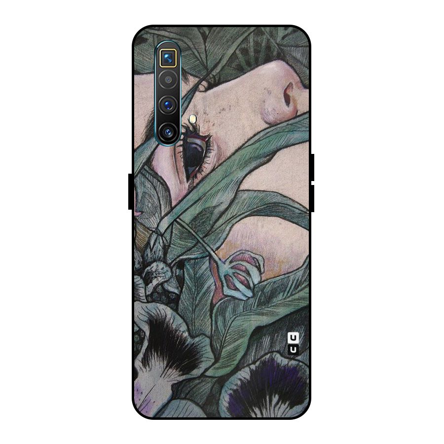 Girl Grass Art Metal Back Case for Realme X3 SuperZoom