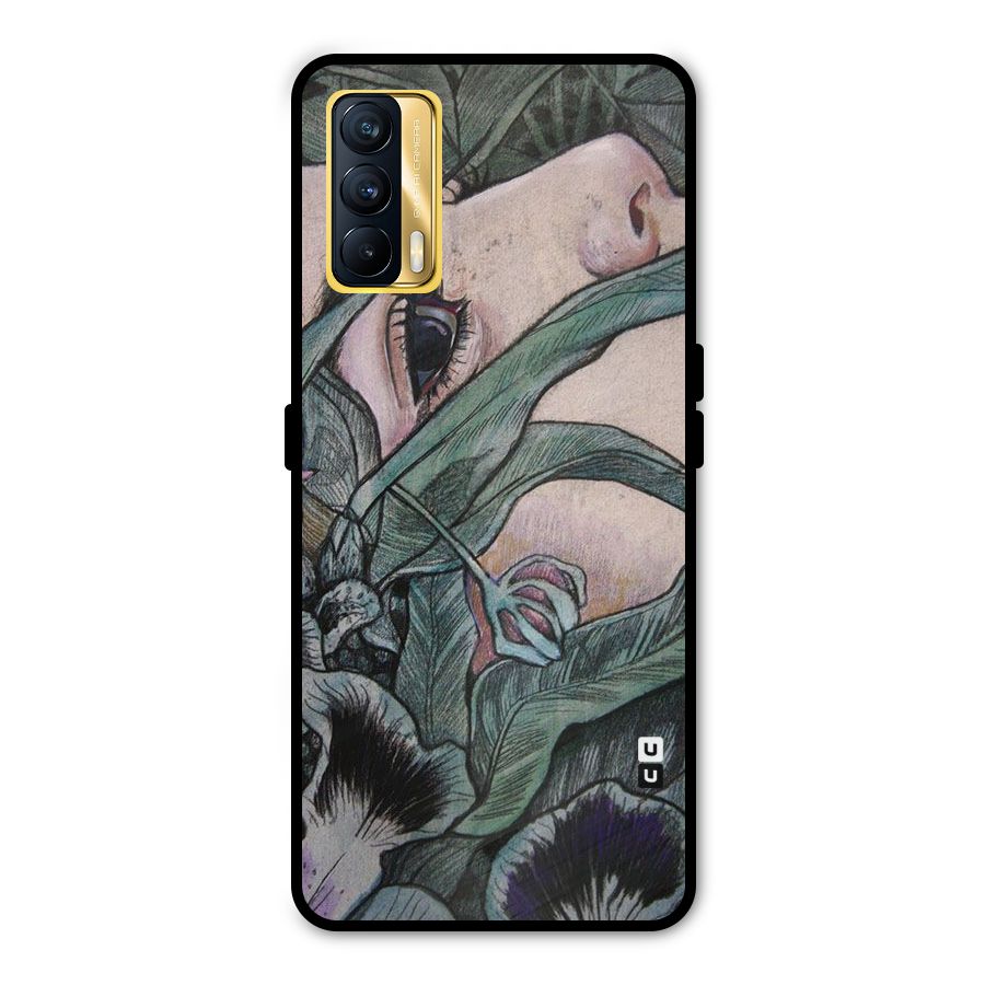 Girl Grass Art Metal Back Case for Realme X7