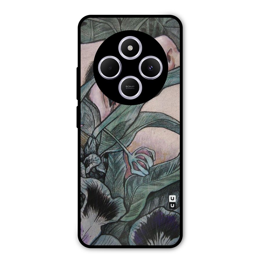 Girl Grass Art Metal Back Case for Redmi A4