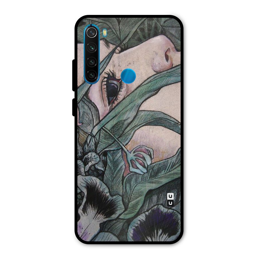 Girl Grass Art Metal Back Case for Redmi Note 8