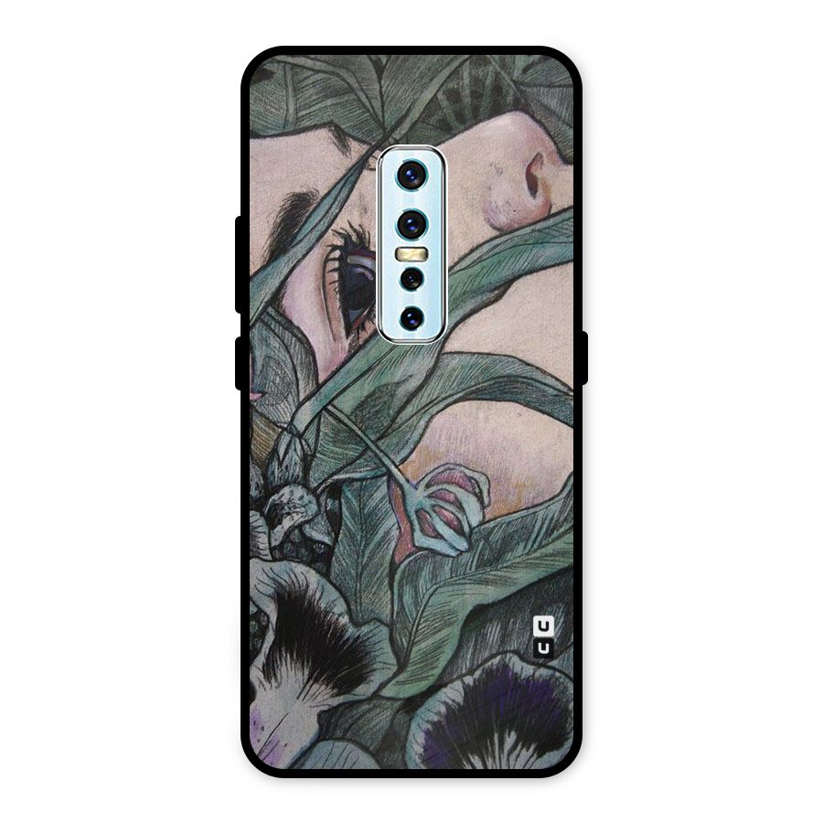 Girl Grass Art Metal Back Case for Vivo V17 Pro