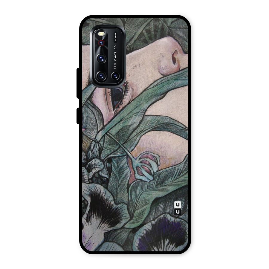 Girl Grass Art Metal Back Case for Vivo V19