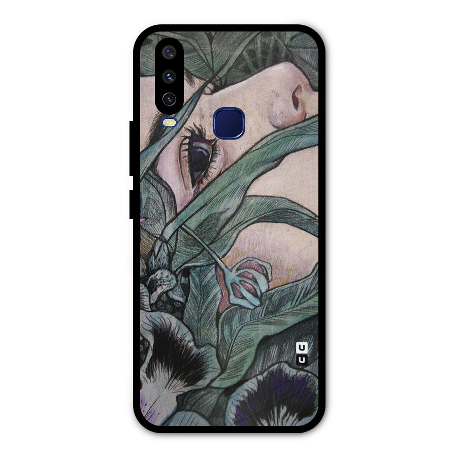 Girl Grass Art Metal Back Case for Vivo Y15