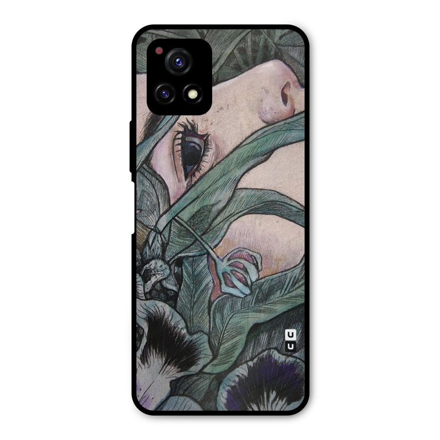 Girl Grass Art Metal Back Case for Vivo Y72 5G