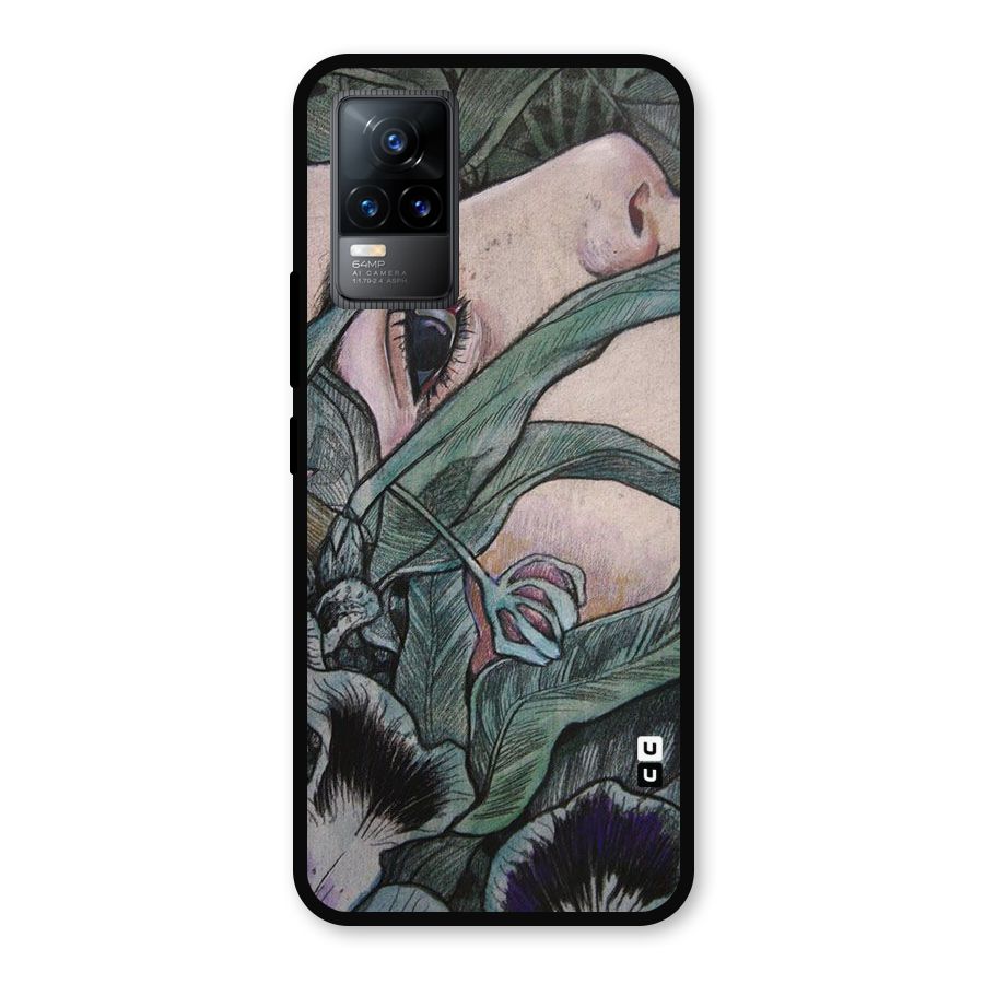 Girl Grass Art Metal Back Case for Vivo Y73