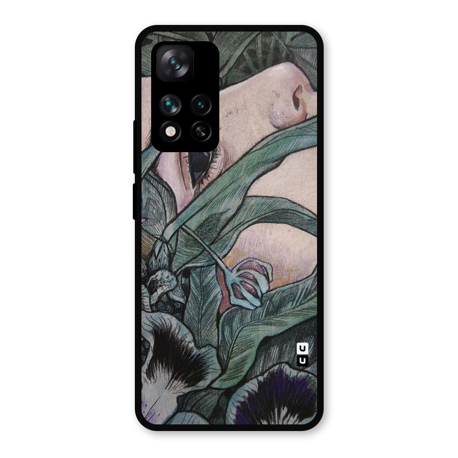 Girl Grass Art Metal Back Case for Xiaomi 11i Hypercharge 5G