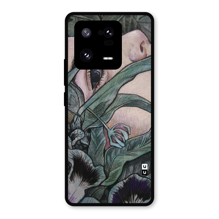 Girl Grass Art Metal Back Case for Xiaomi 13 Pro