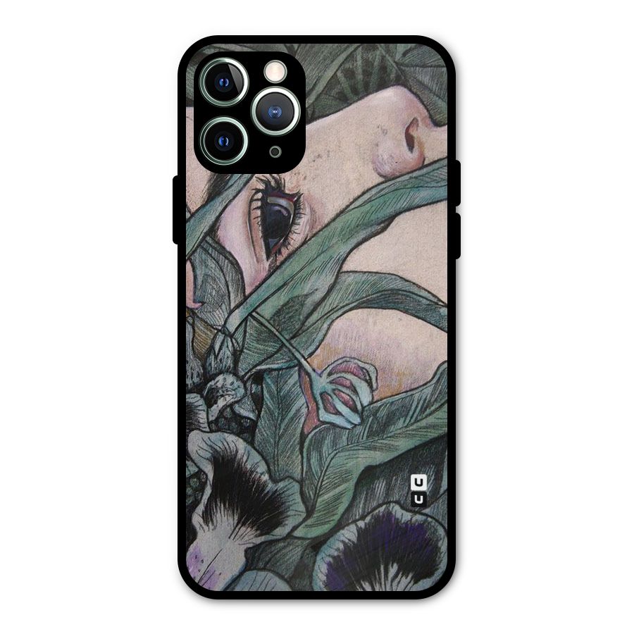 Girl Grass Art Metal Back Case for iPhone 11 Pro Max