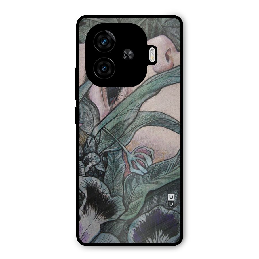 Girl Grass Art Metal Back Case for iQOO Neo 10R