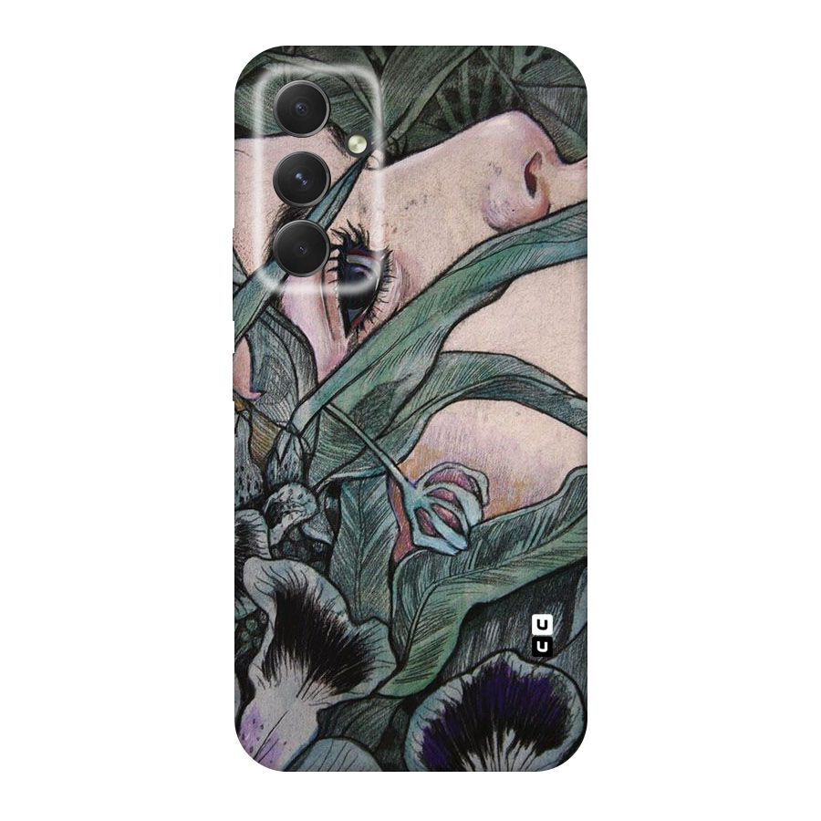 Girl Grass Art Original Polycarbonate Back Case for Galaxy A54