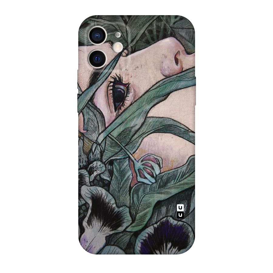 Girl Grass Art Original Polycarbonate Back Case for iPhone 12