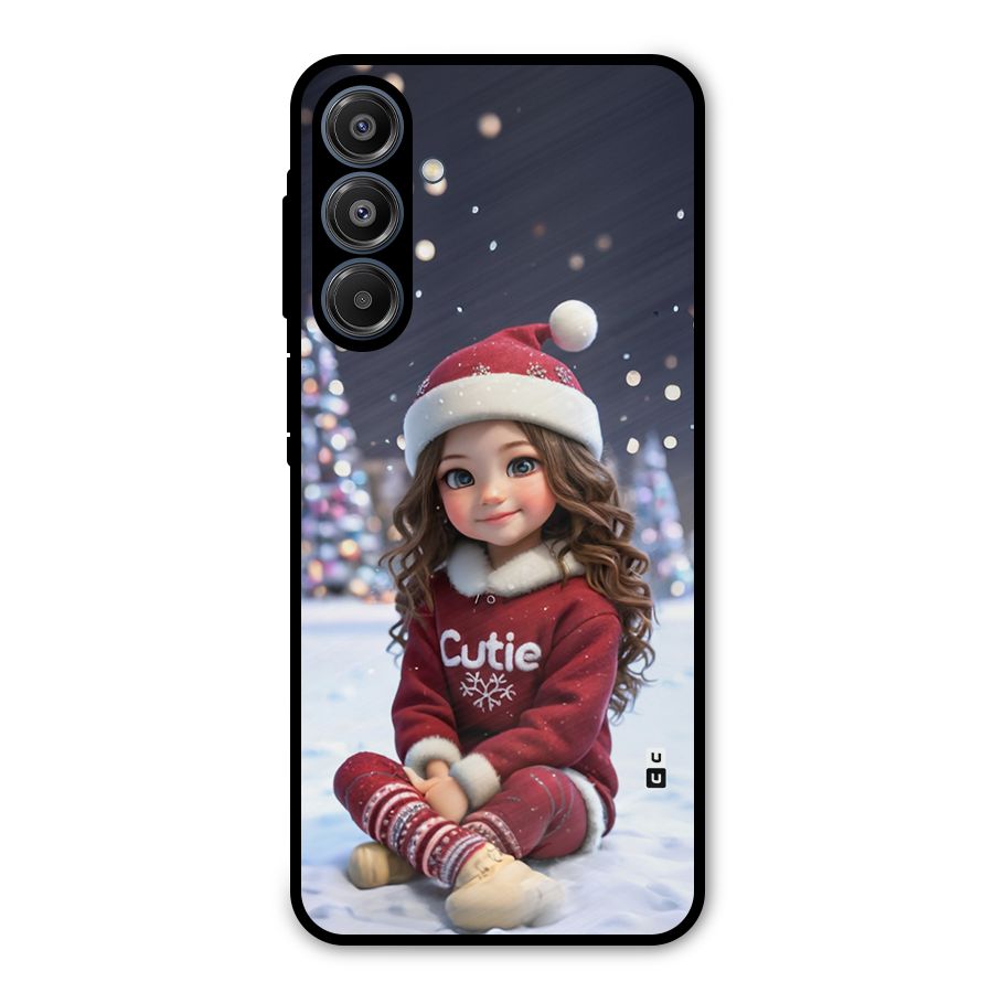 Girl In Snow Metal Back Case for Galaxy A16 5G