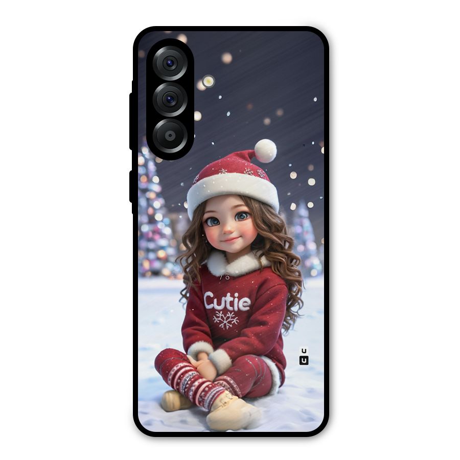 Girl In Snow Metal Back Case for Galaxy A56