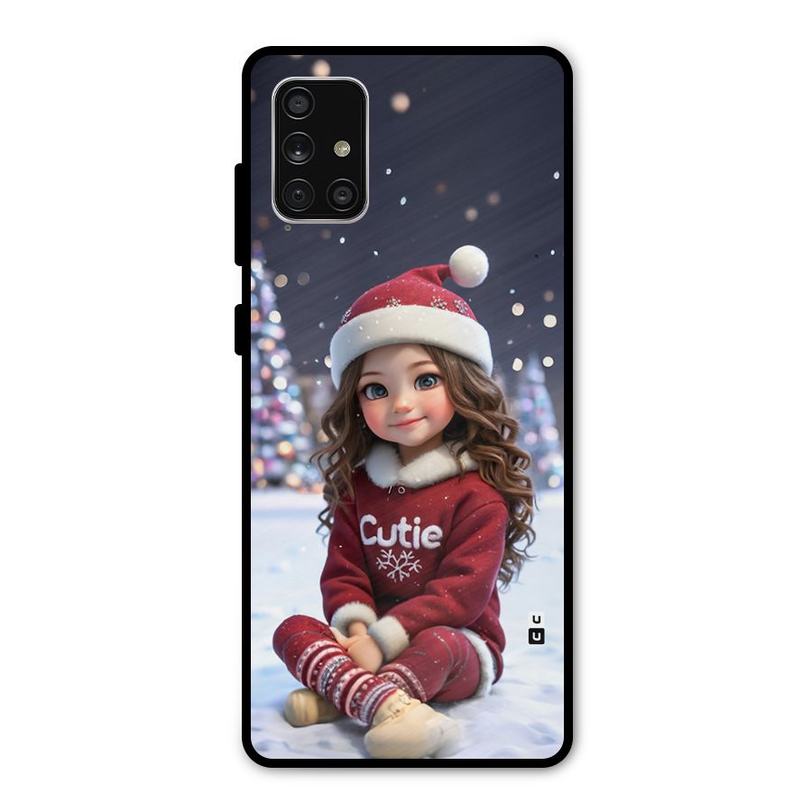 Girl In Snow Metal Back Case for Galaxy A71