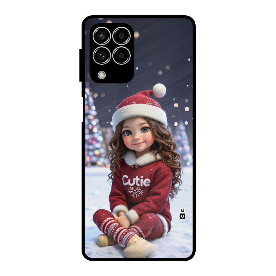 Girl In Snow Metal Back Case for Galaxy M33