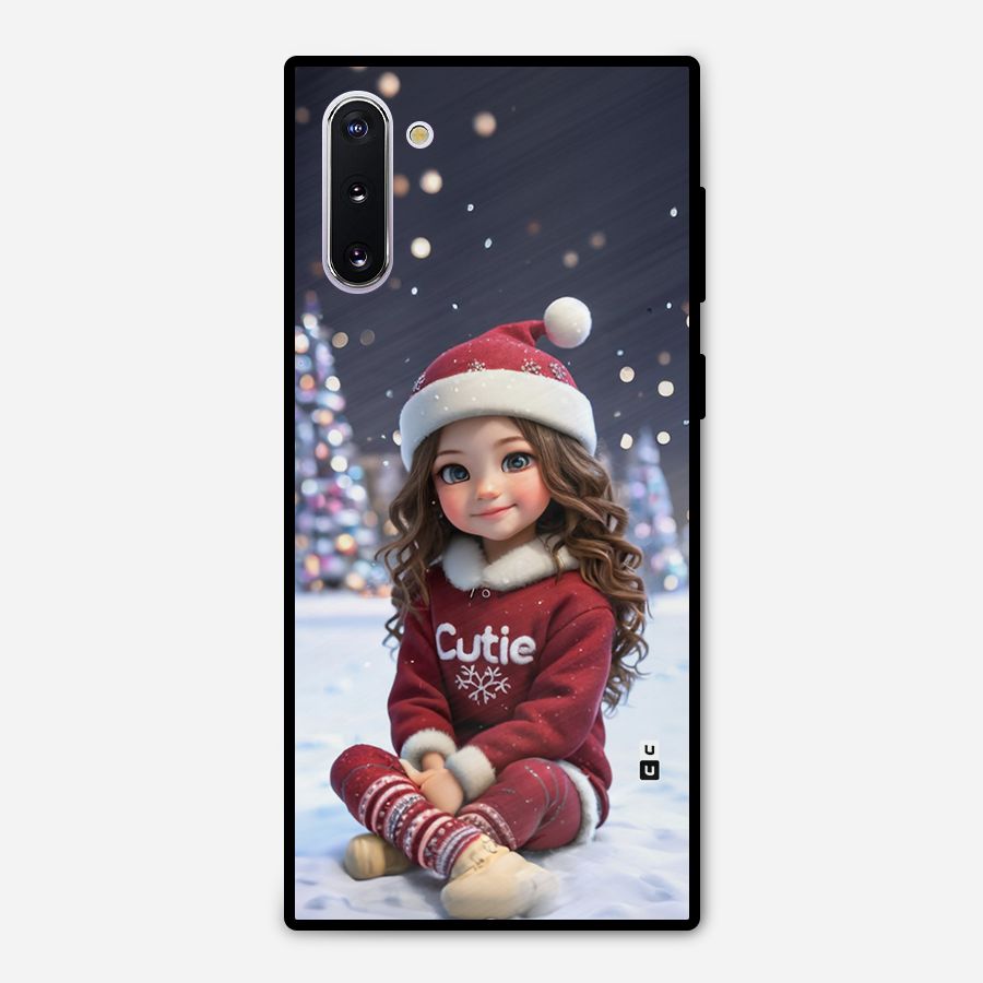 Girl In Snow Metal Back Case for Galaxy Note 10