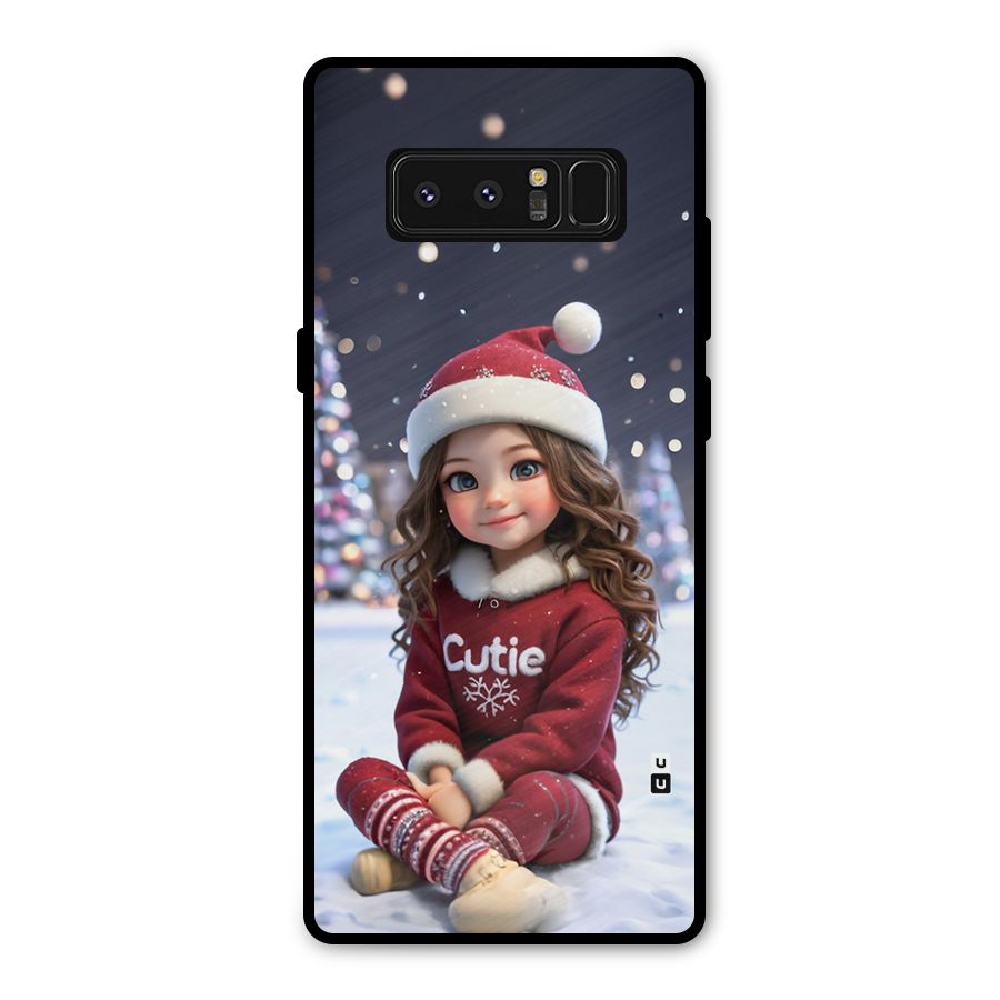 Girl In Snow Metal Back Case for Galaxy Note 8