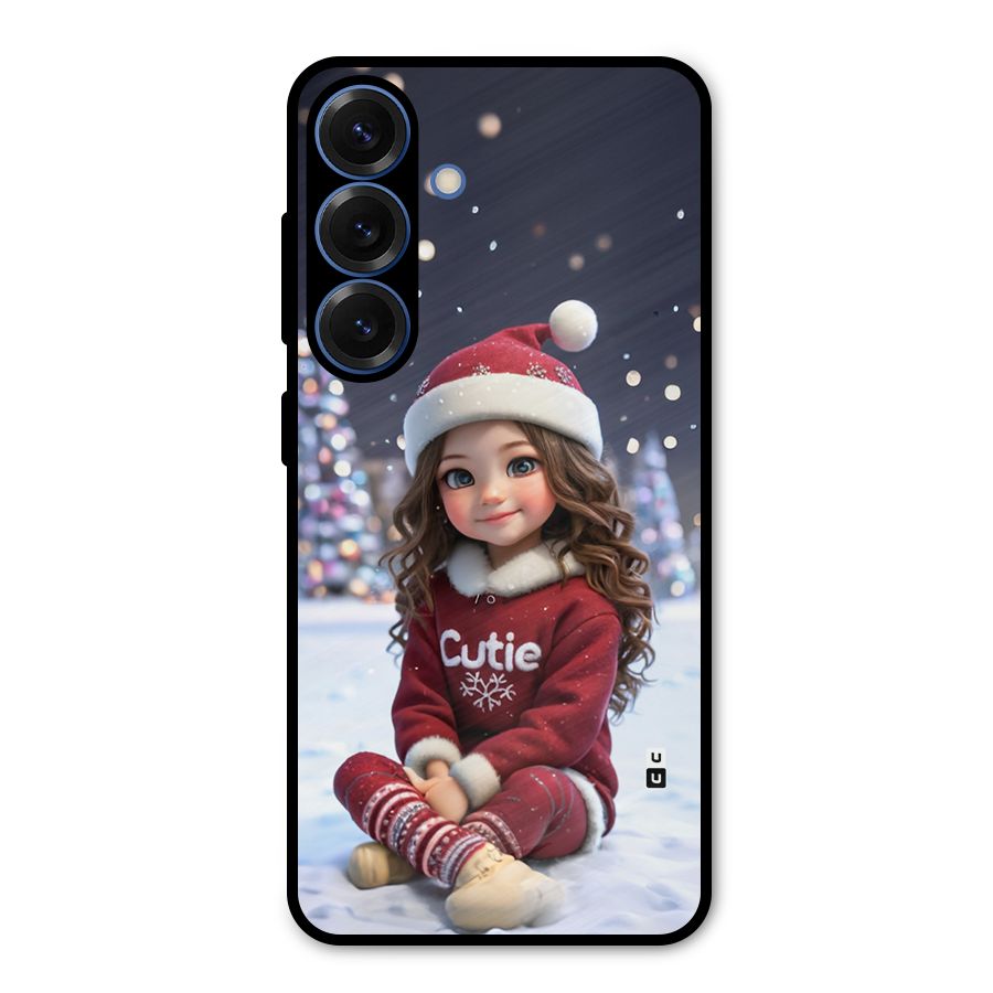 Girl In Snow Metal Back Case for Galaxy S25