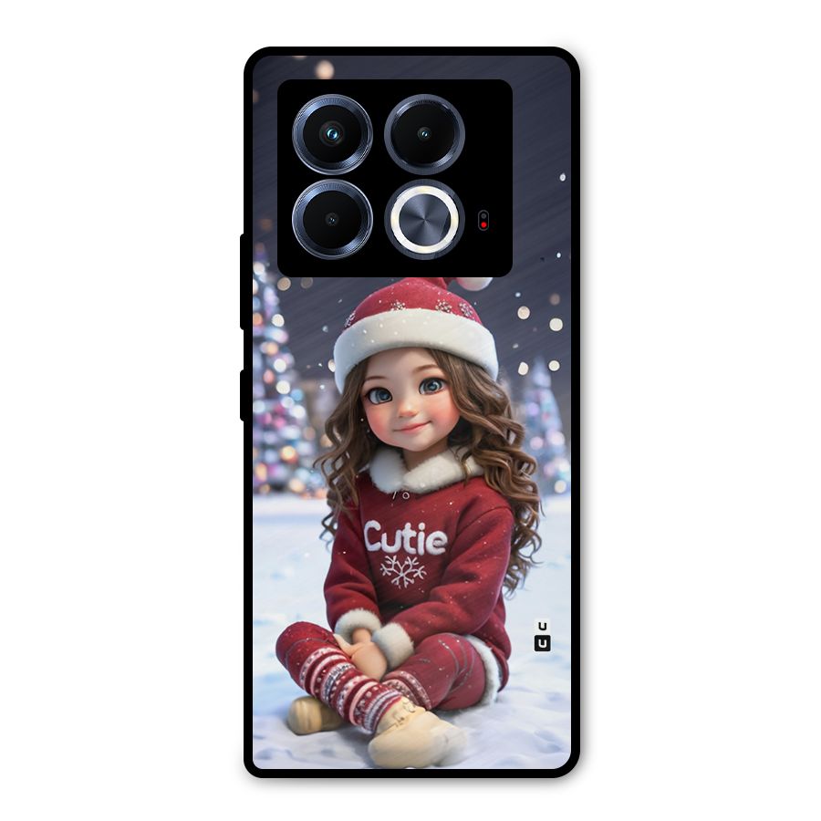 Girl In Snow Metal Back Case for Infinix Note 40 5G