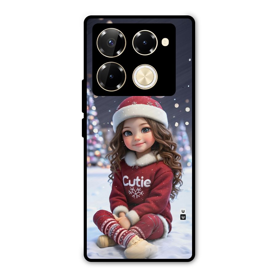 Girl In Snow Metal Back Case for Infinix Note 40 Pro
