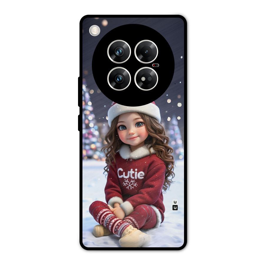 Girl In Snow Metal Back Case for Infinix Zero 40 5G