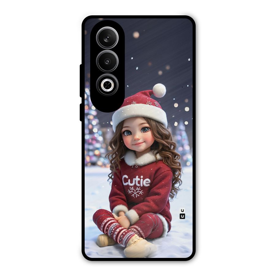 Girl In Snow Metal Back Case for OnePlus Nord CE4