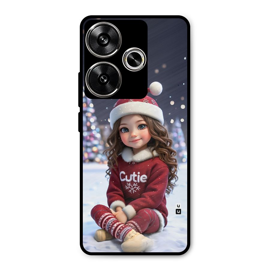 Girl In Snow Metal Back Case for Poco F6
