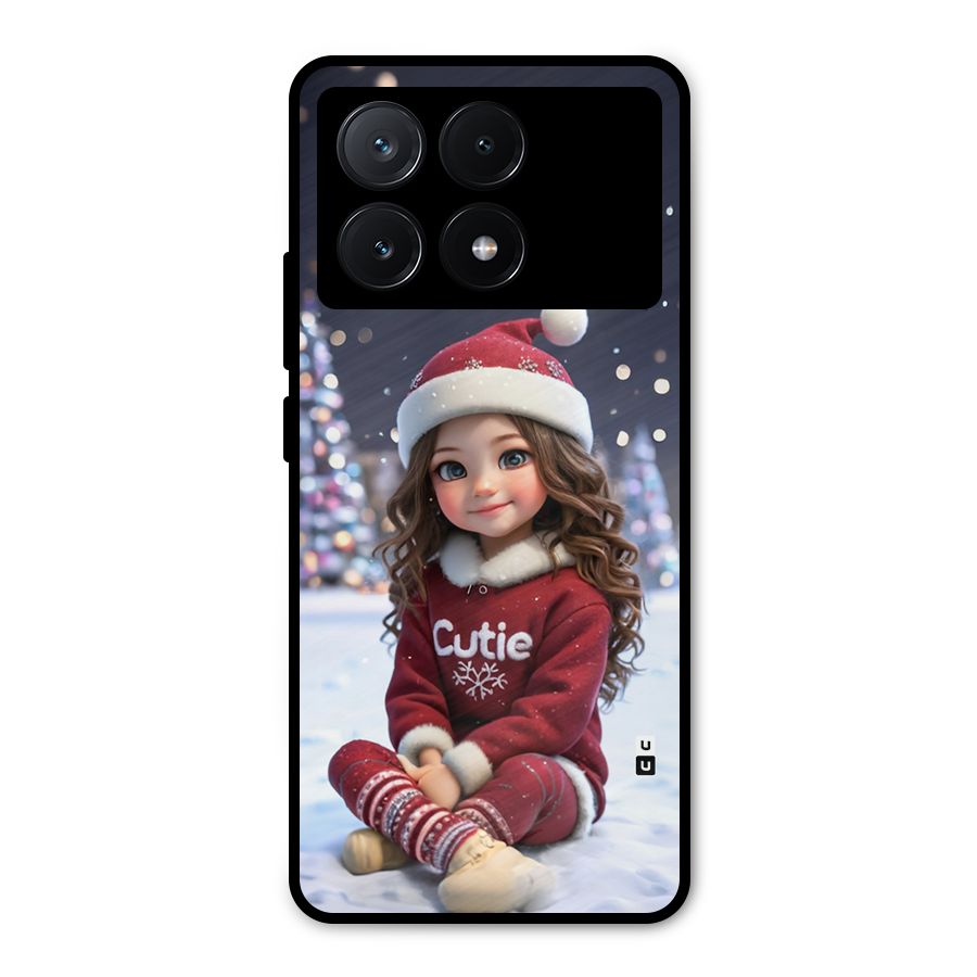 Girl In Snow Metal Back Case for Poco X6 Pro