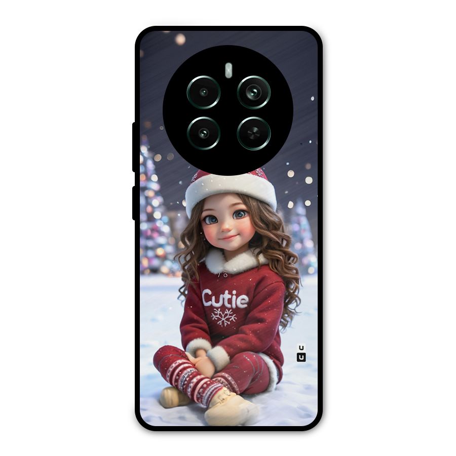 Girl In Snow Metal Back Case for Realme 12 Pro Plus