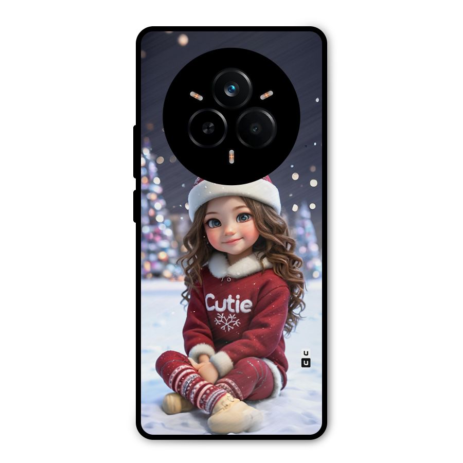 Girl In Snow Metal Back Case for Realme 14 Pro