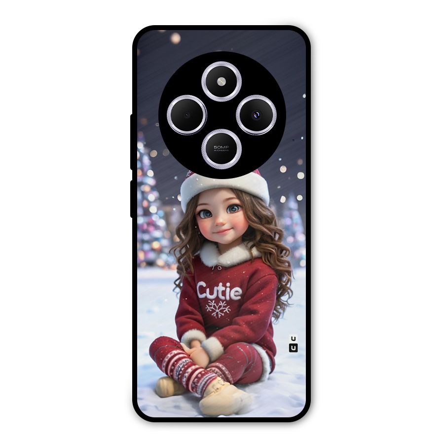 Girl In Snow Metal Back Case for Redmi 14C