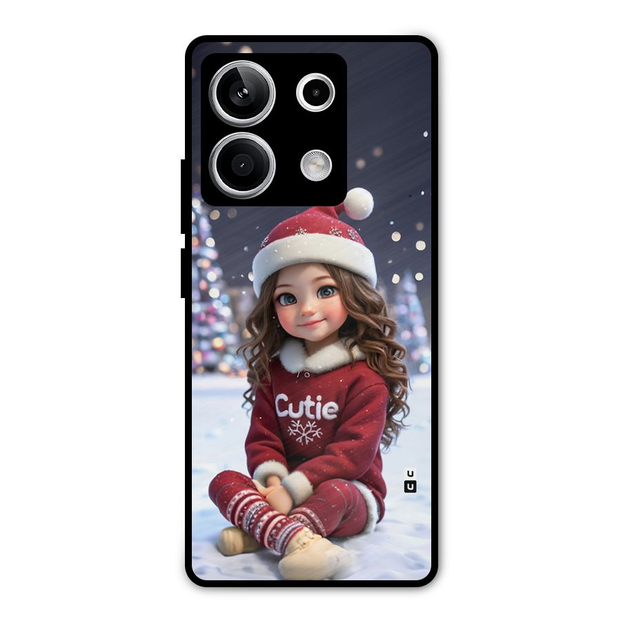 Girl In Snow Metal Back Case for Redmi Note 13 5G