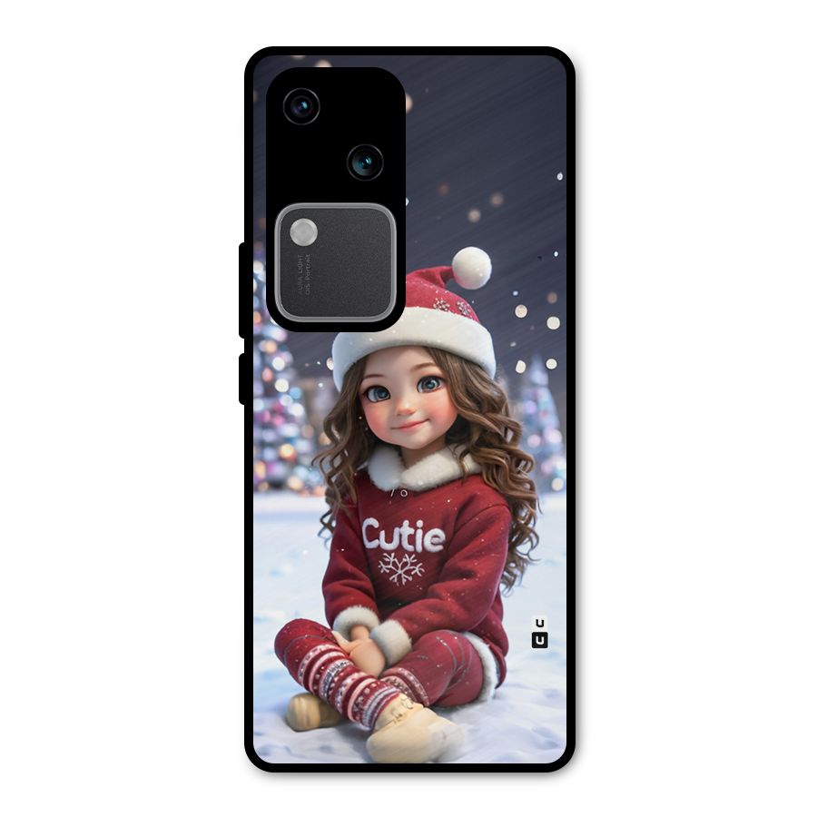 Girl In Snow Metal Back Case for Vivo V30 Pro
