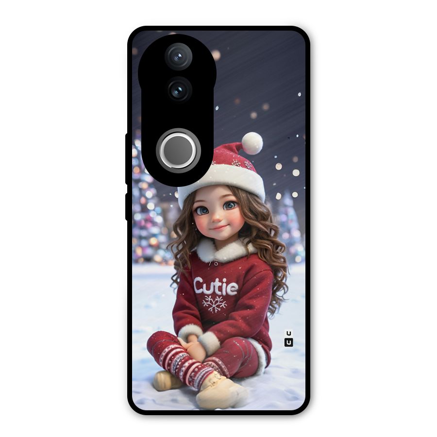 Girl In Snow Metal Back Case for Vivo V50