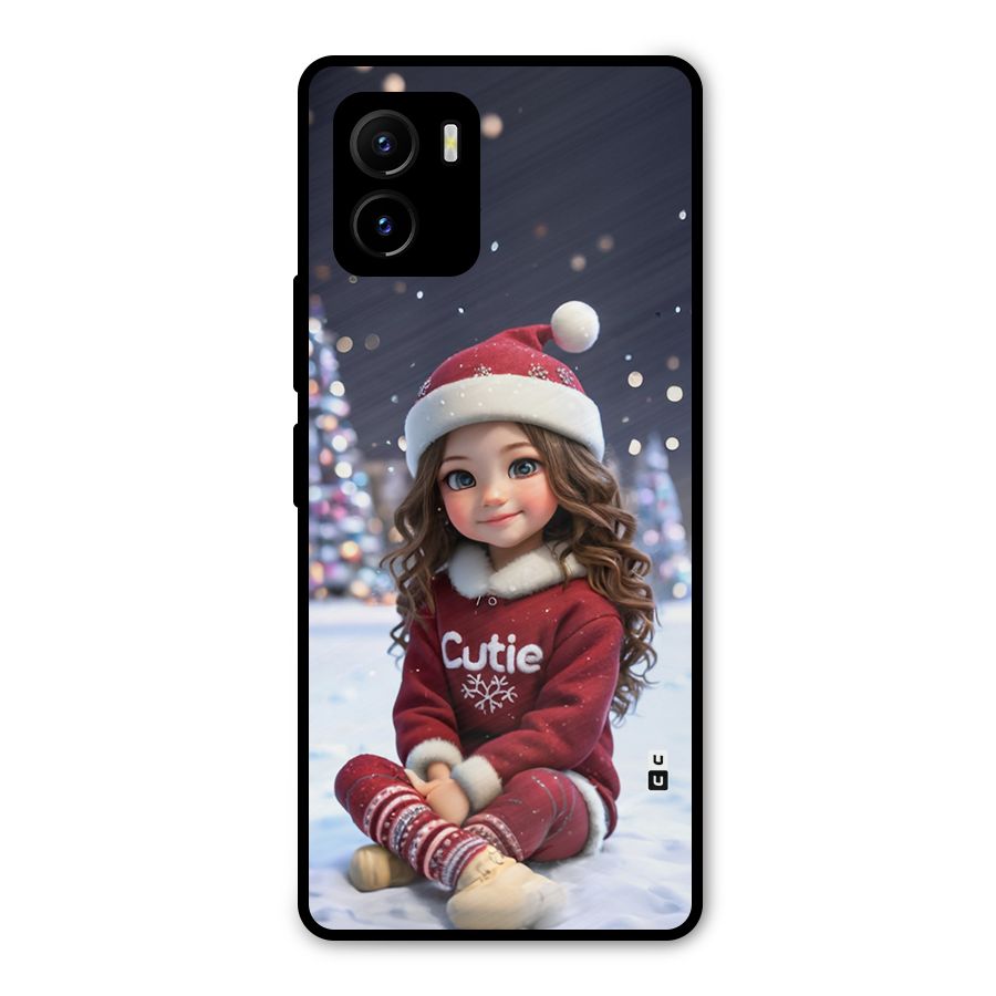 Girl In Snow Metal Back Case for Vivo Y15s
