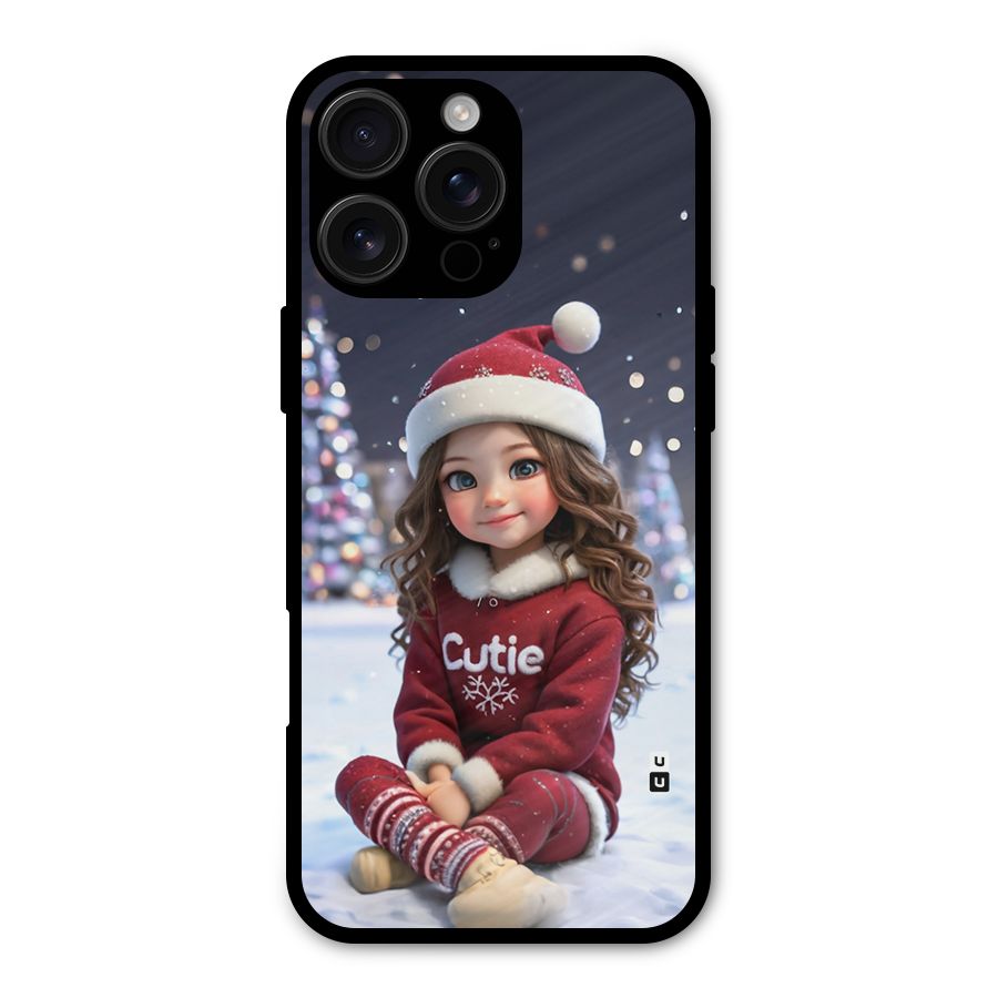 Girl In Snow Metal Back Case for iPhone 16 Pro Max