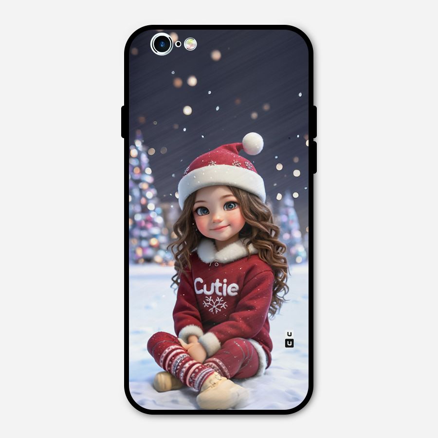 Girl In Snow Metal Back Case for iPhone 6 6s