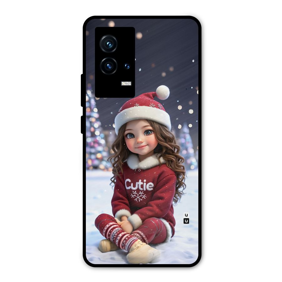 Girl In Snow Metal Back Case for iQOO 9 5G