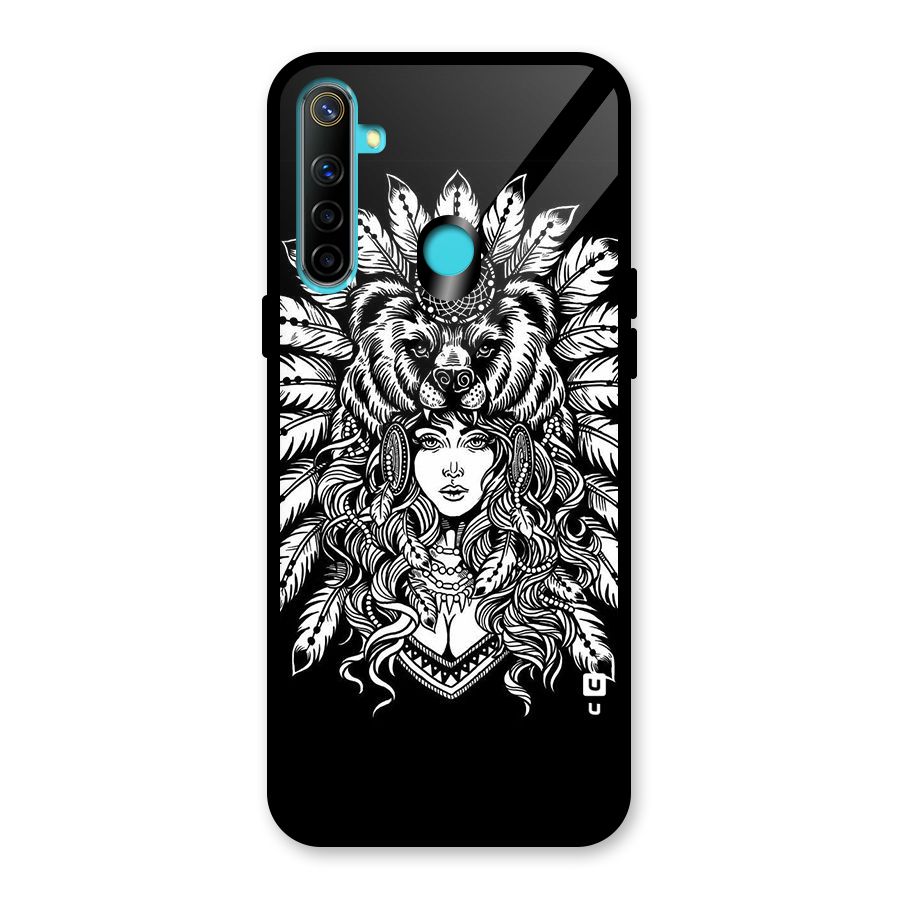 Girl Pattern Art Glass Back Case for Realme 5